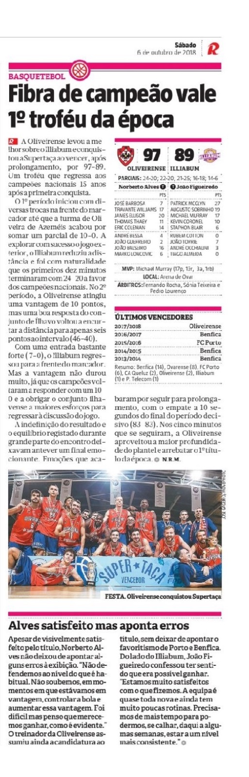 Recorte Record: Supertaça de basquetebol